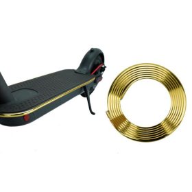 Fényes rollervédő gumi - arany