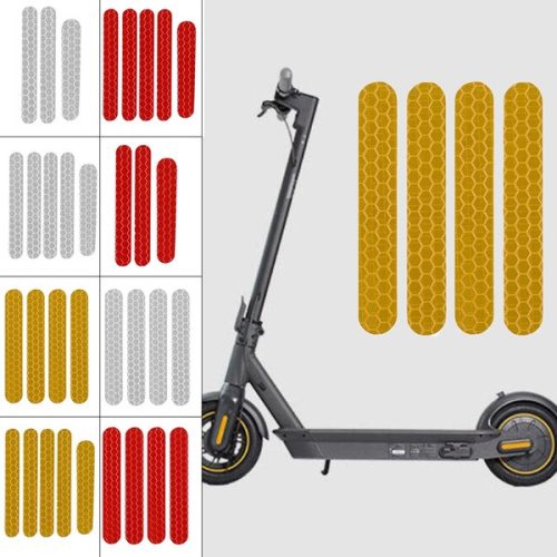 Xiaomi M365/Pro, Ninebot Max rollerhez fényvisszaverő matrica - piros